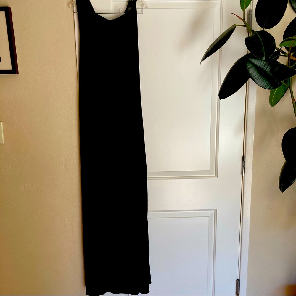 Classic long black dress